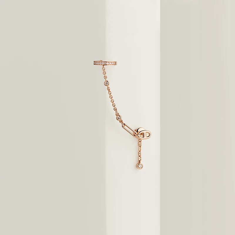 Chaine d'ancre Chaos left ear earrings